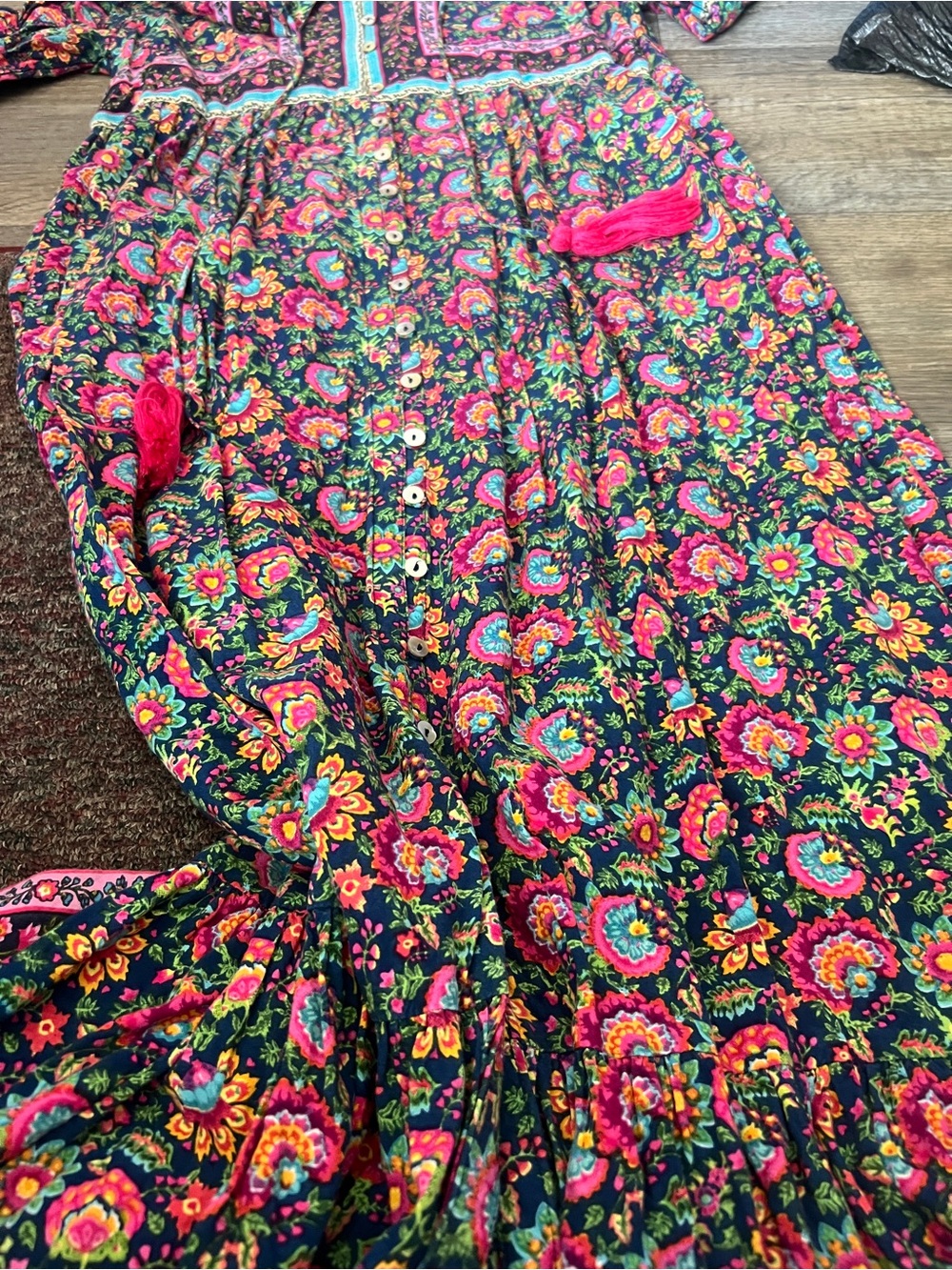 Natural life floral maxi dress size small - Picture 9 of 15